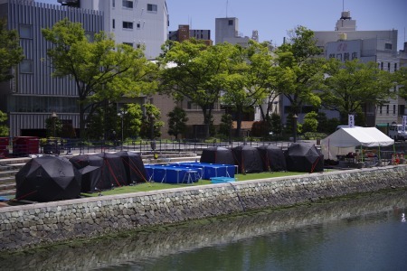 テントサウナ全景